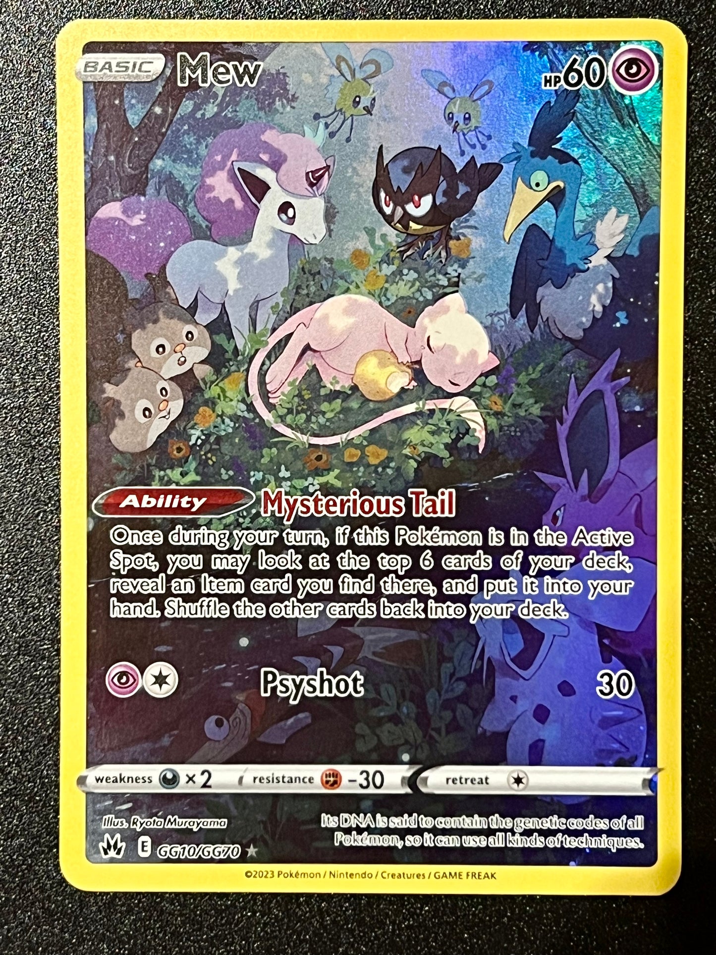 GG10/GG70 Mew - Pokémon Crown Zenith Holo Rare