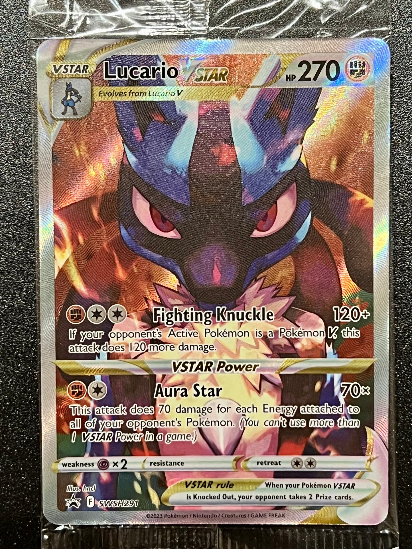 SWSH291 Lucario VStar (SEALED) - Black Star Promo