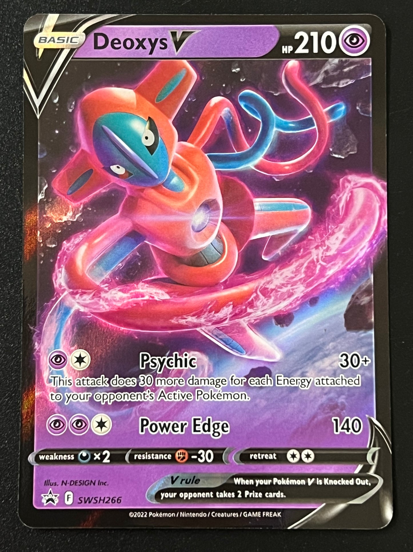 SWSH266 Deoxys V - Black Star Promo