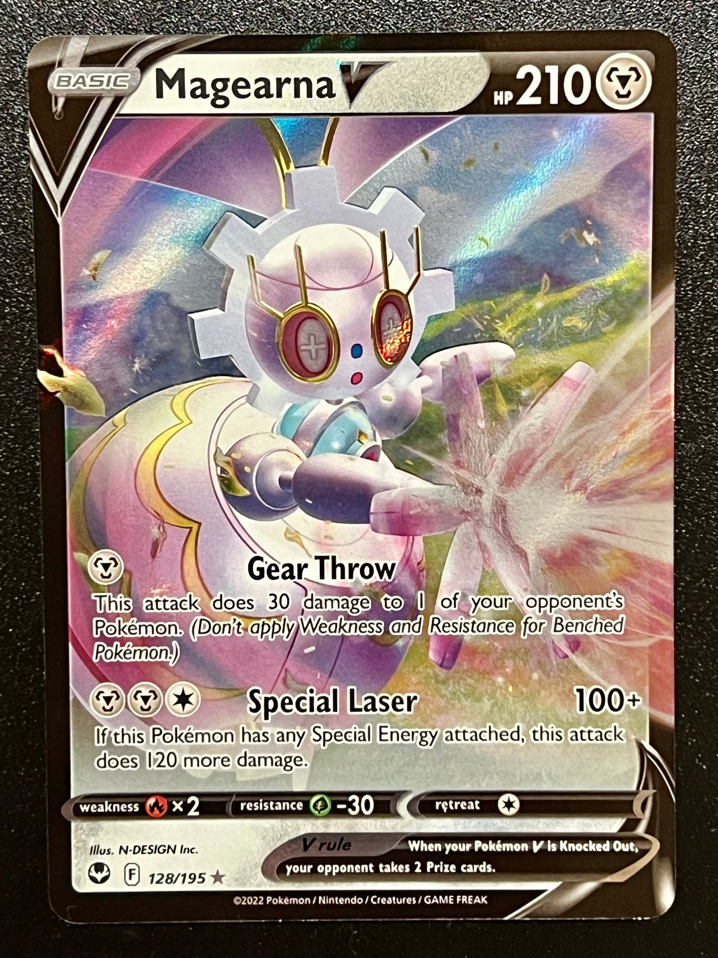 128/195 Magearna V - Pokémon Silver Tempest Ultra Rare