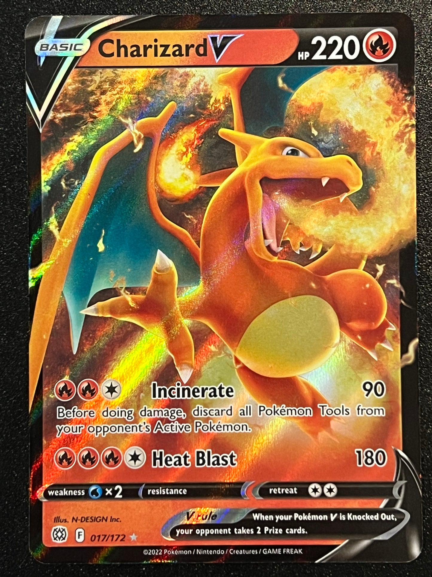 017/172 Charizard V - Pokémon Brilliant Stars Ultra Rare