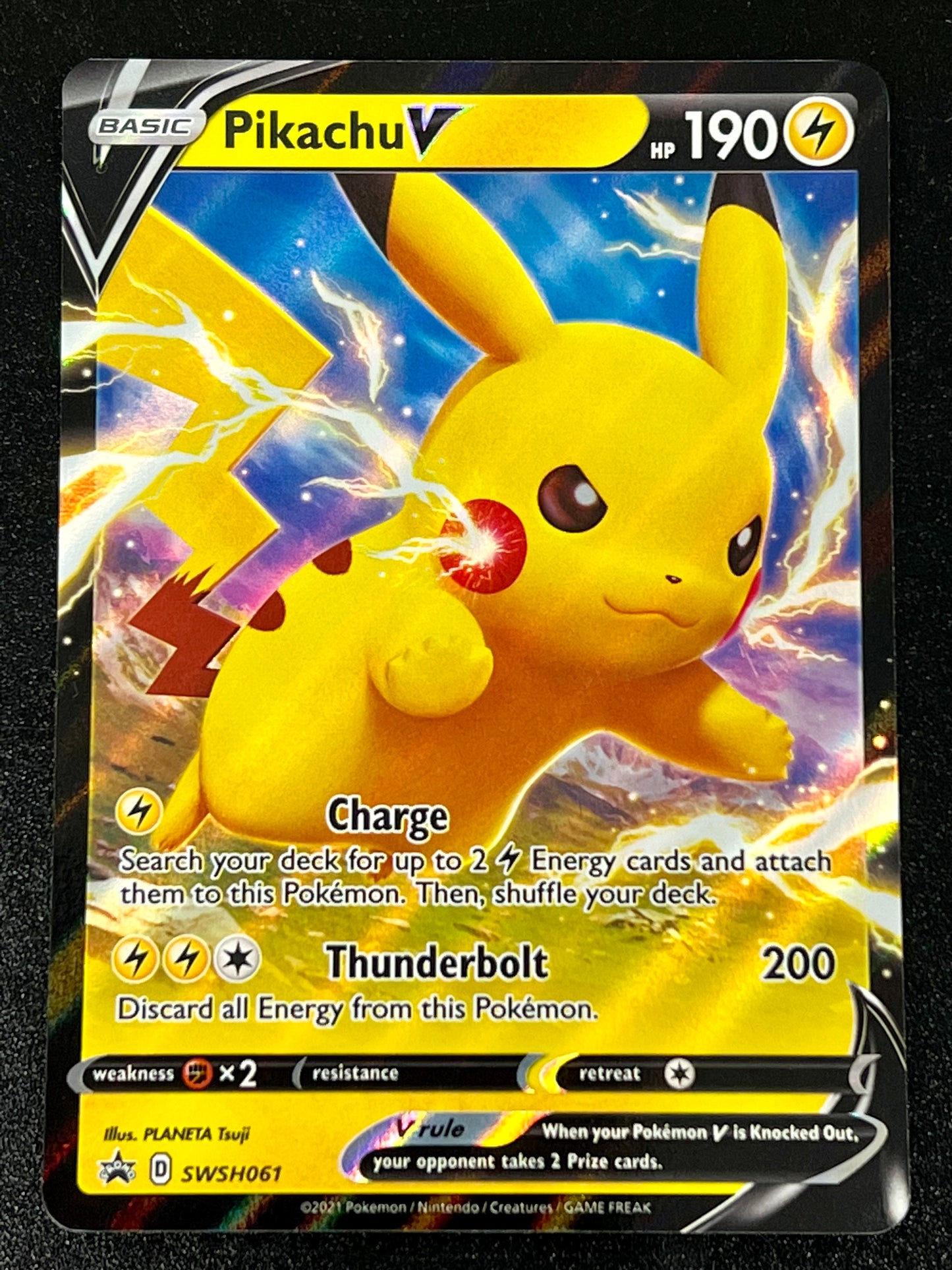 SWSH061 Pikachu V - Black Star Promo