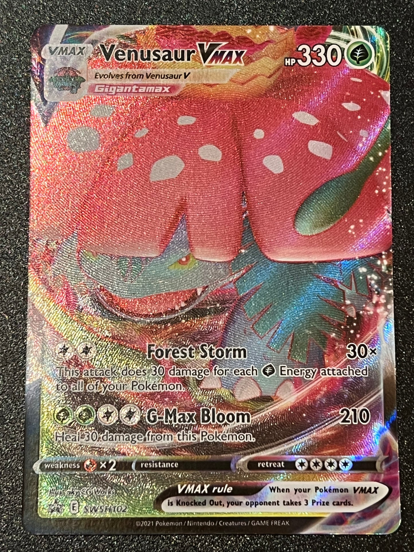 SWSH102 Venusaur VMax - Black Star Promo