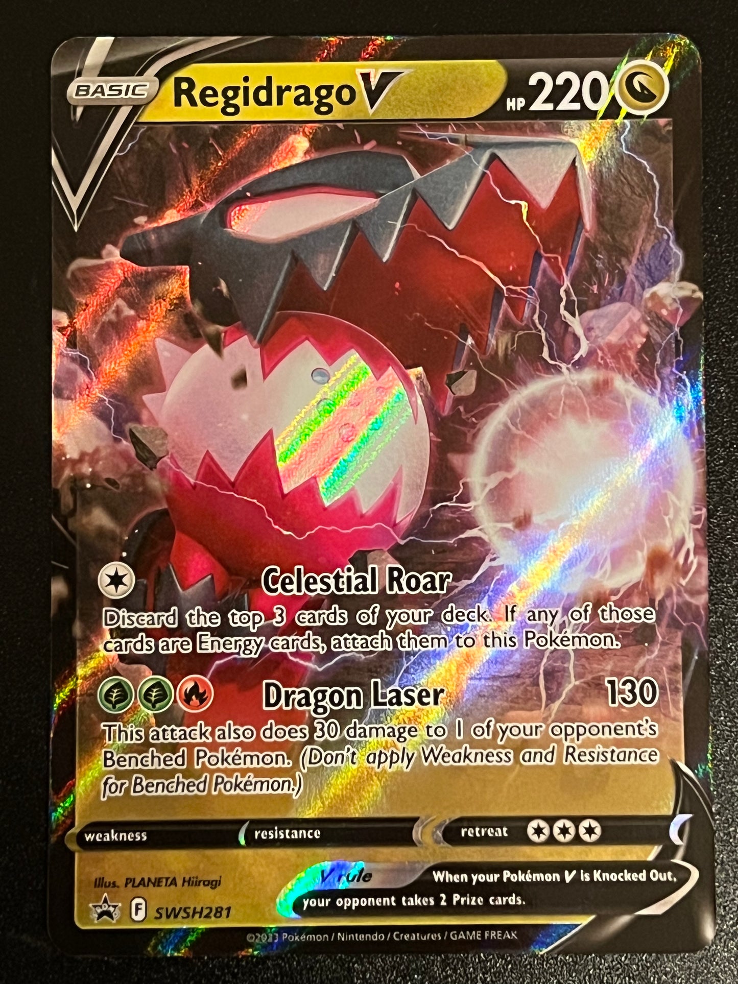 SWSH281 Regidrago V - Black Star Promo