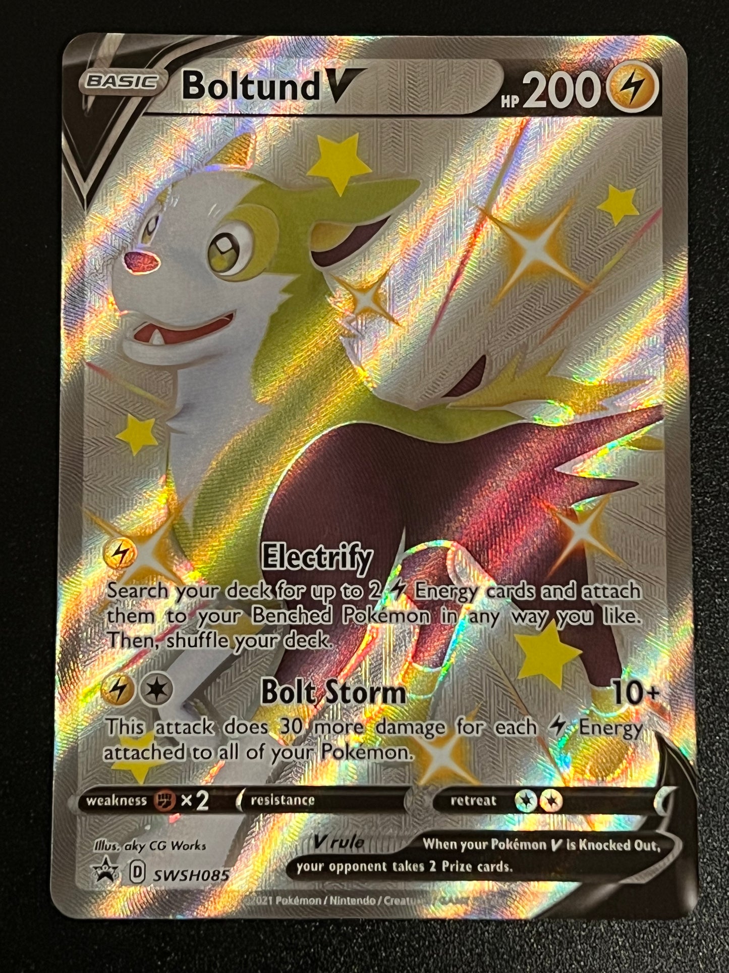 SWSH085 Boltund V - Black Star Promo