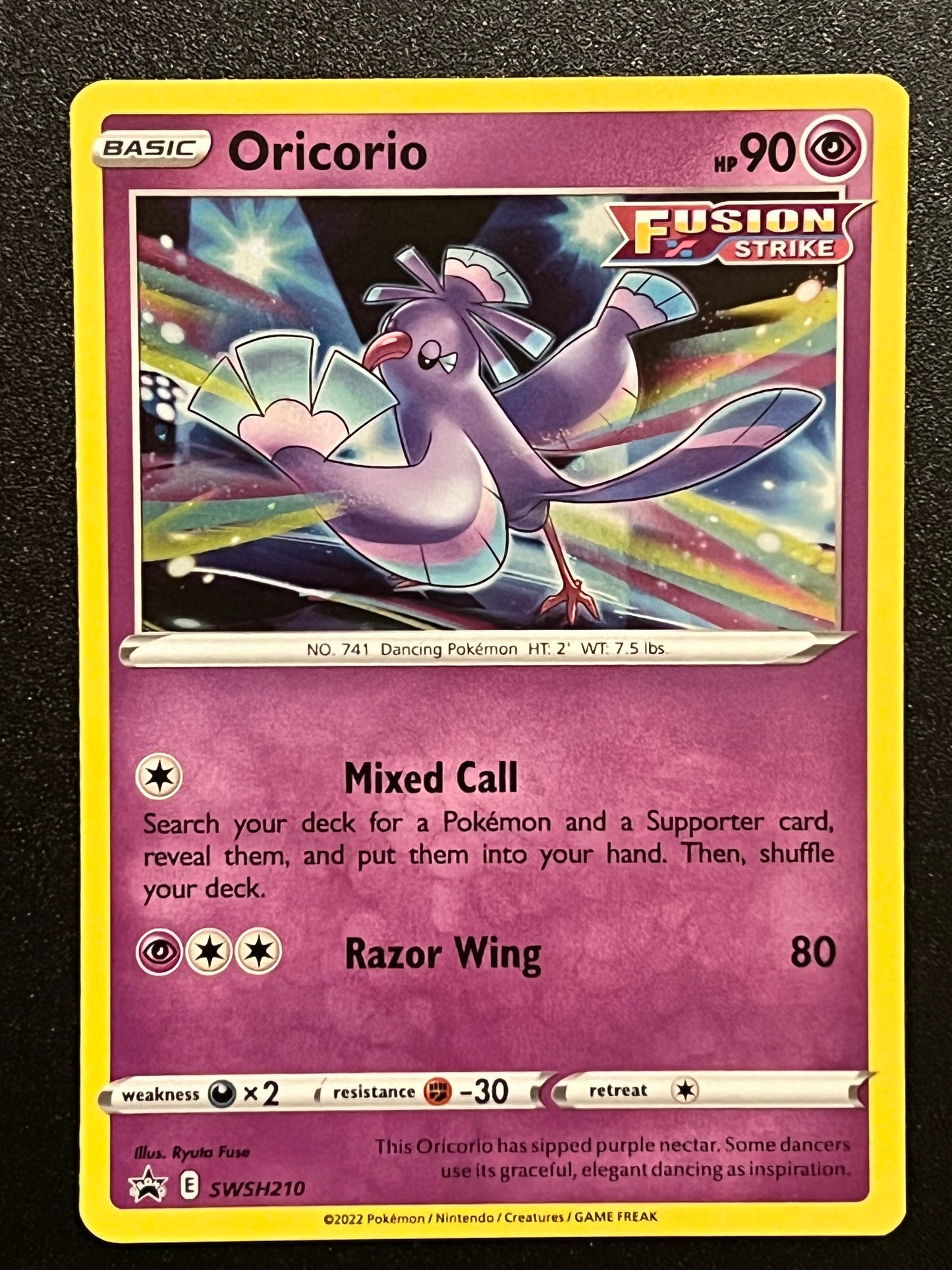 SWSH210 Oricorio - Black Star Promo