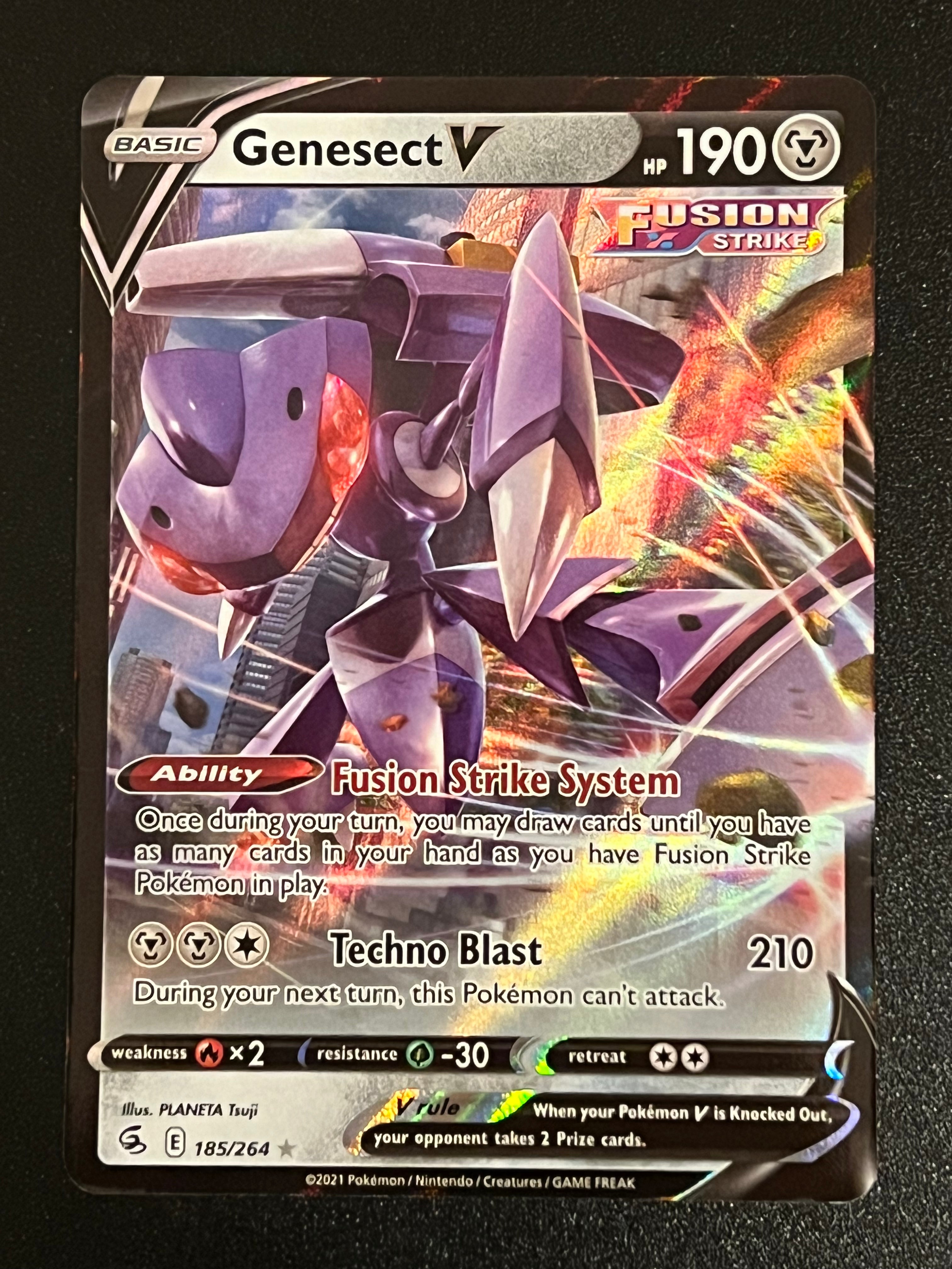 Genesect V - 185/264 Fusion Strike Rare Holo V – Jarvvos