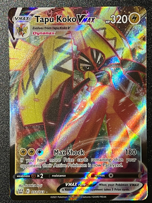 051/163 Tapu Koko VMax - Pokémon Battle Styles Ultra Rare