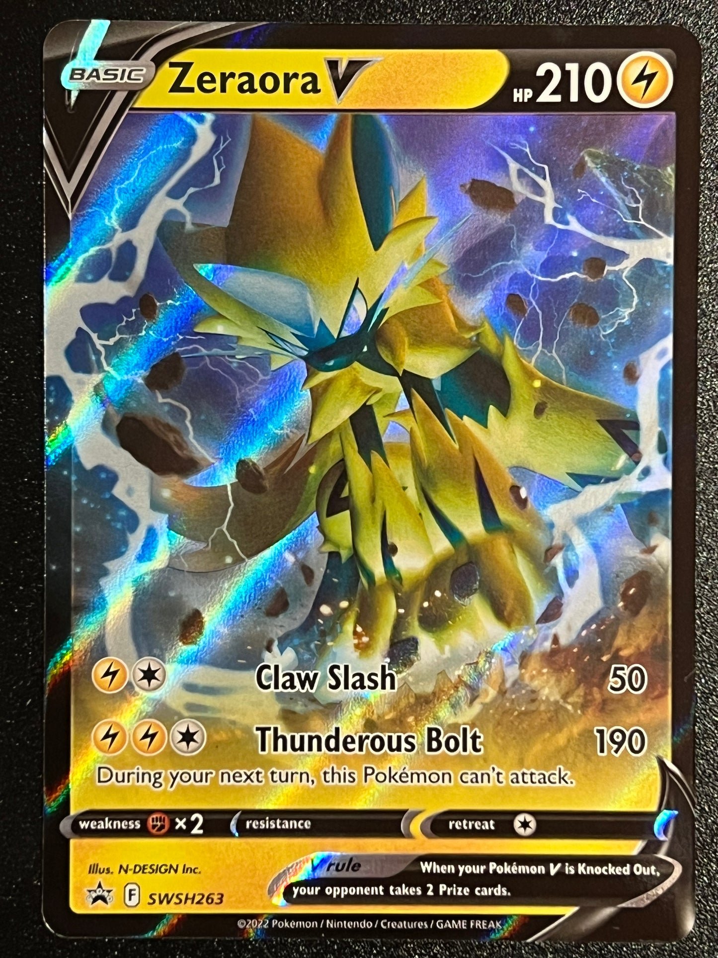 SWSH263 Zeraora V - Black Star Promo