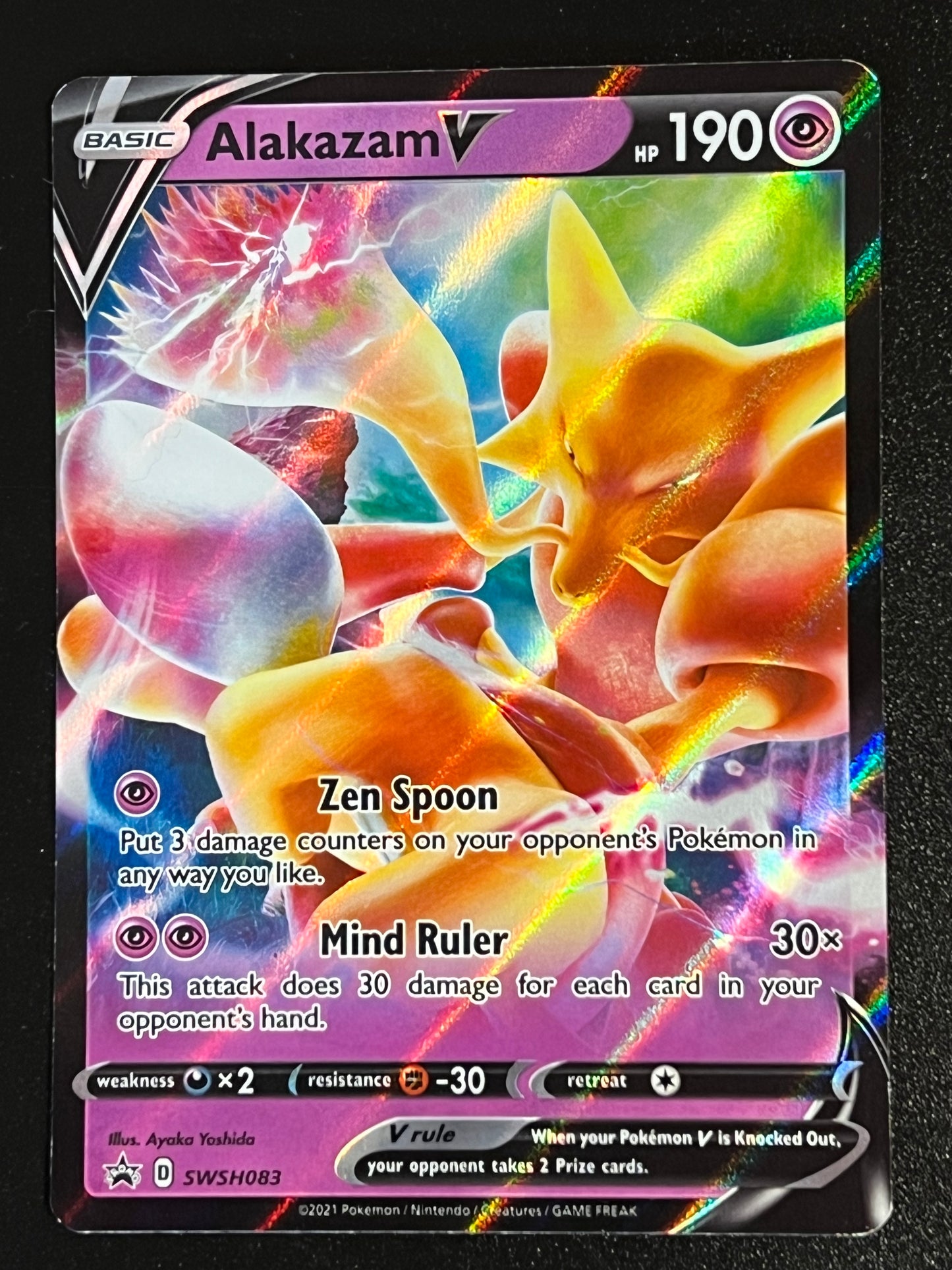 SWSH083 Alakazam V - Black Star Promo