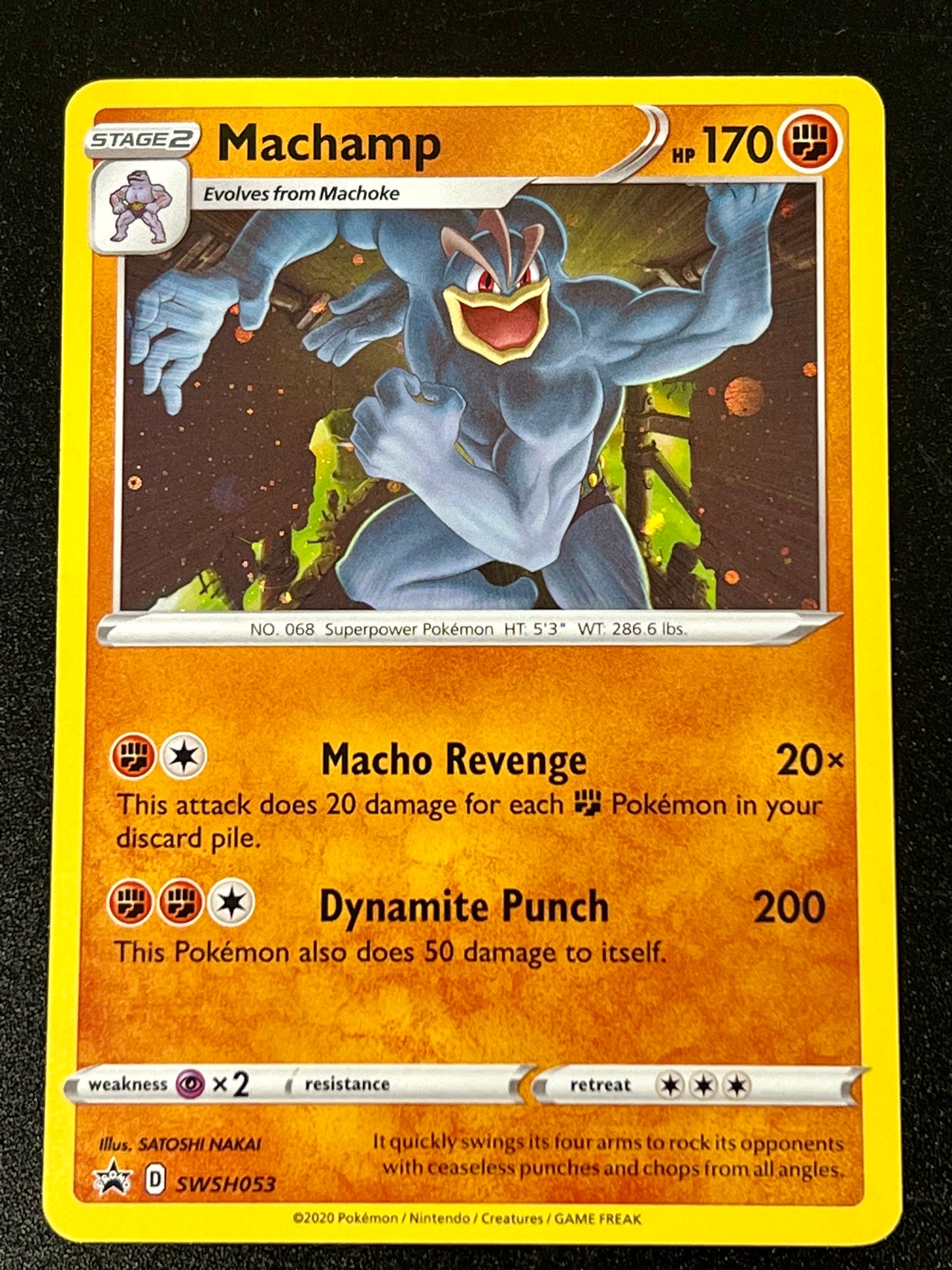 SWSH053 Machamp - Black Star Promo