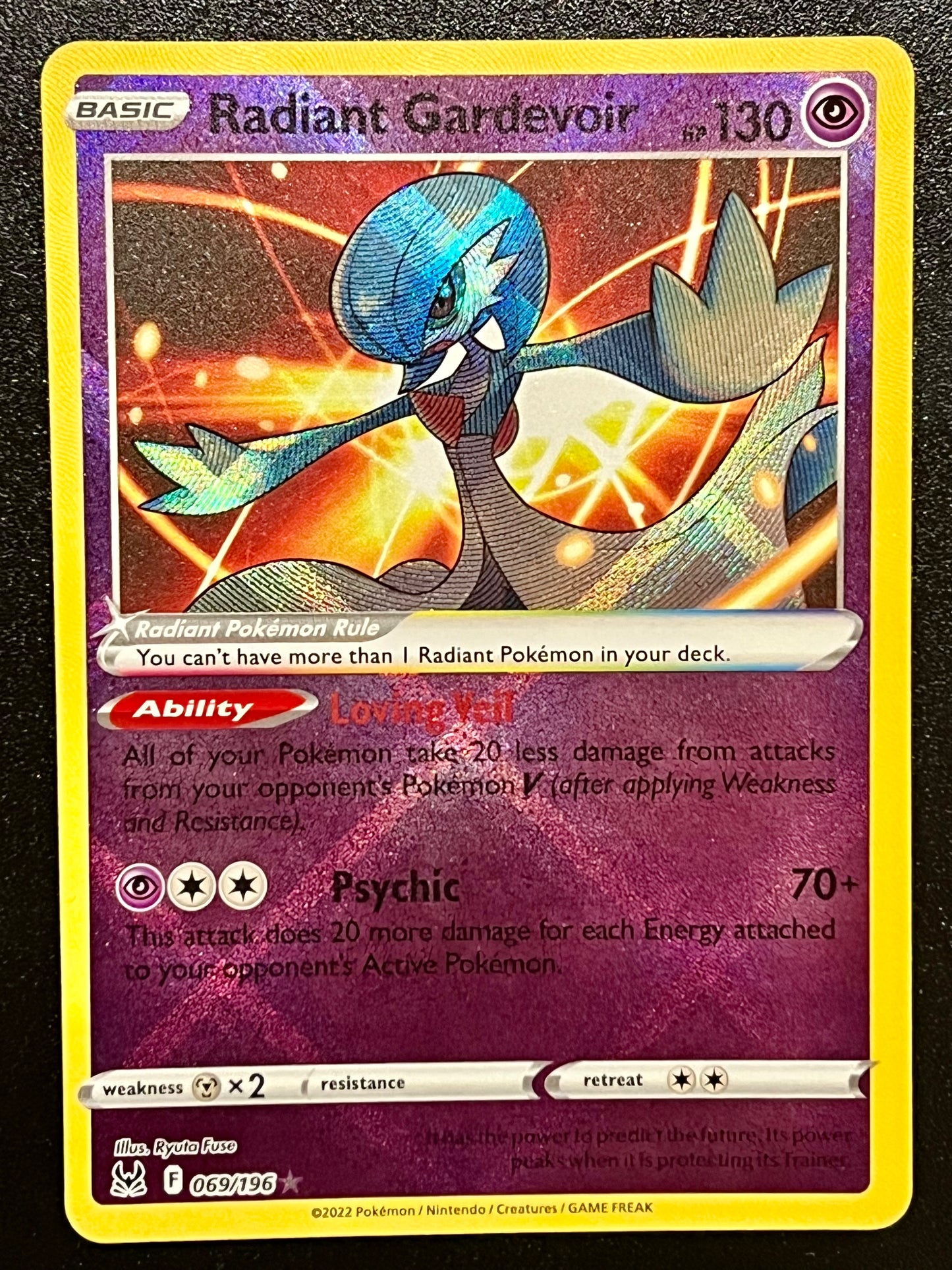 Radiant Gardevoir - 069/196 Lost Origin Radiant Rare Holo