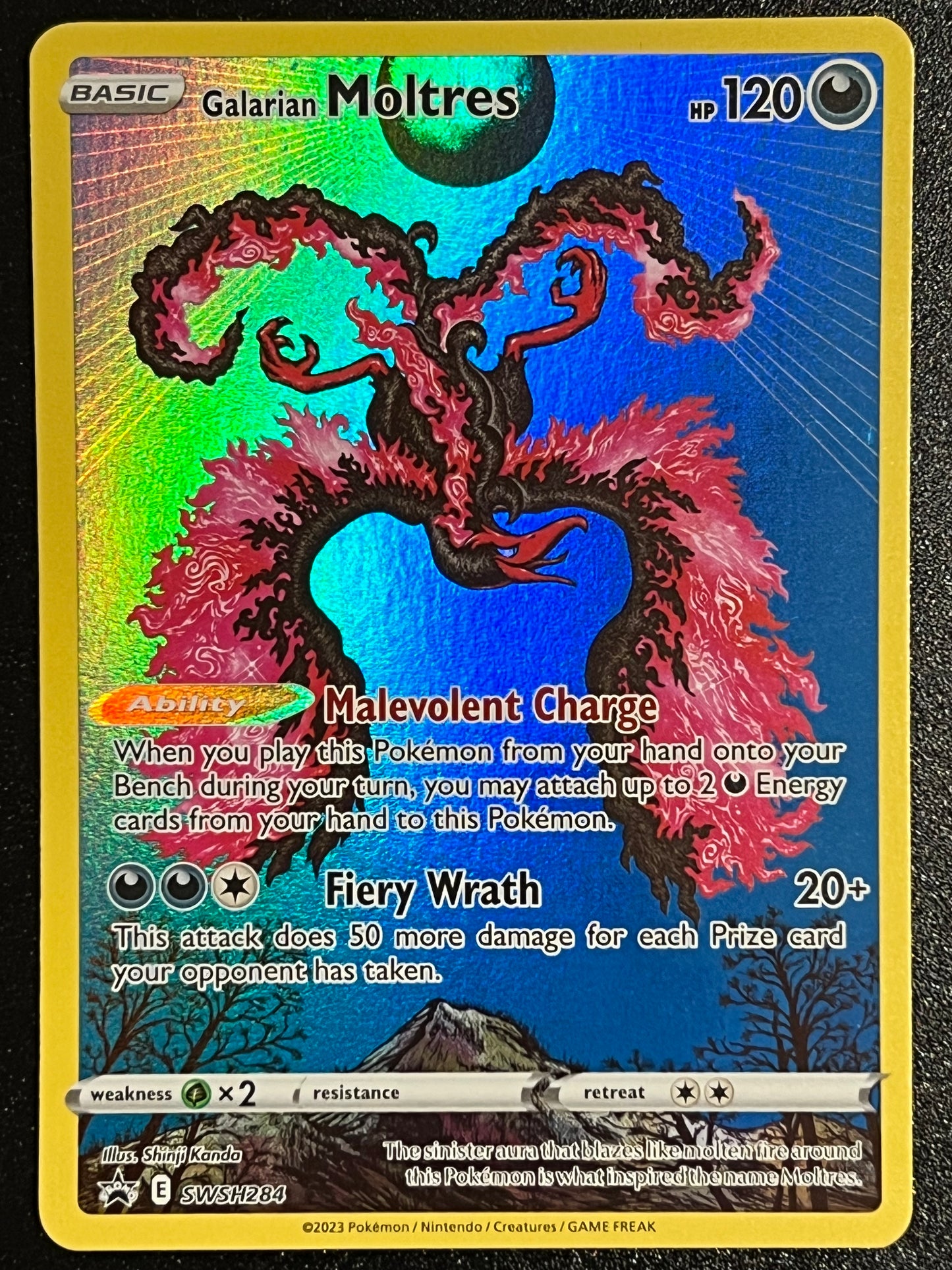 SWSH284 Galarian Moltres - Black Star Promo