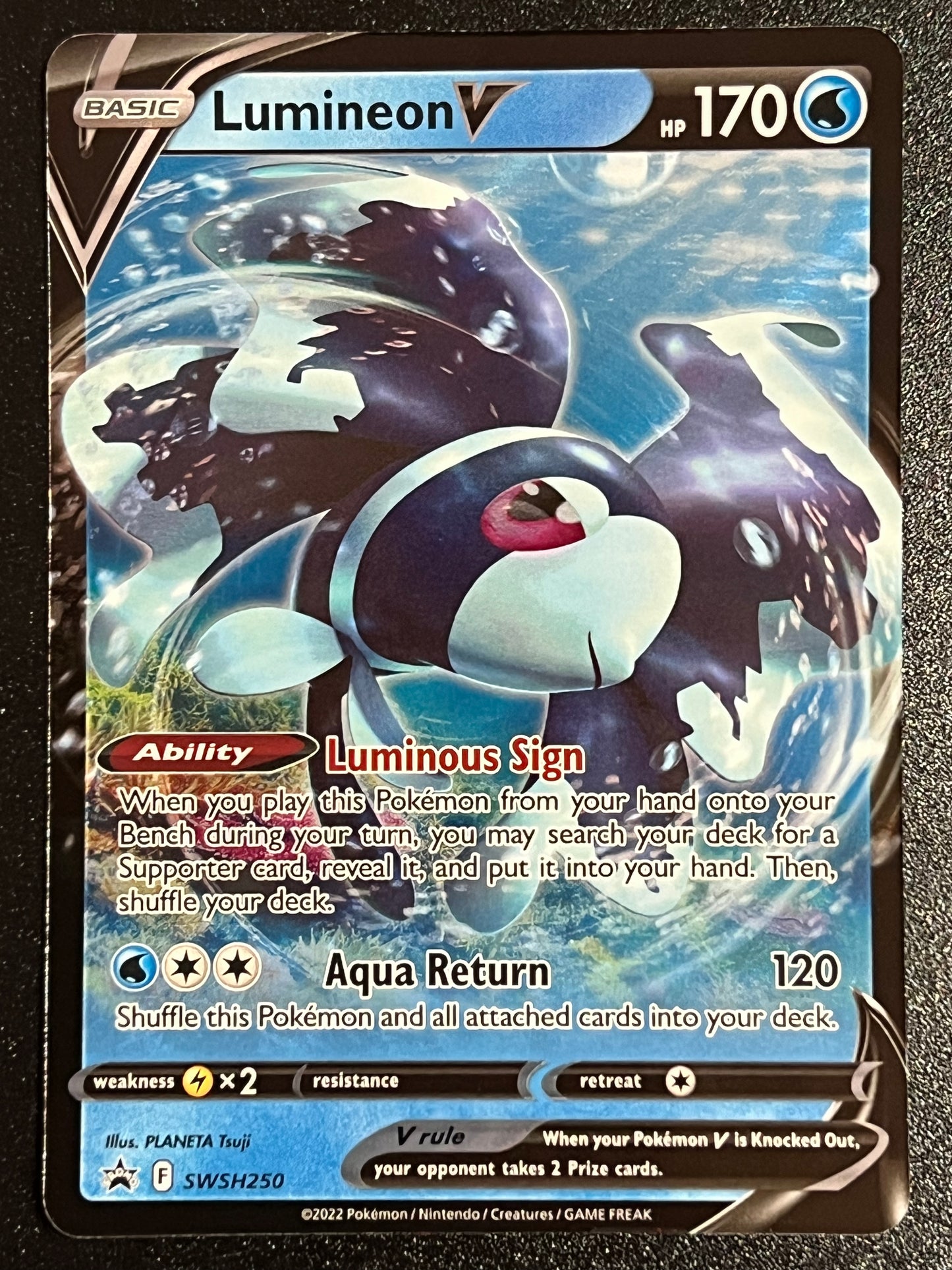 SWSH250 Lumineon V - Black Star Promo