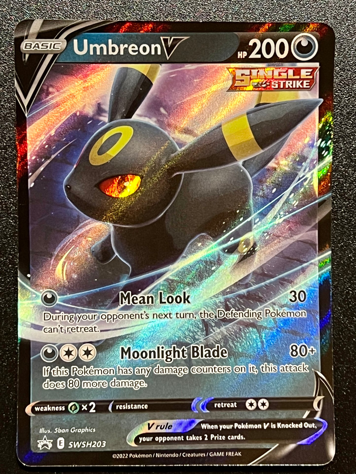 SWSH203 Umbreon V - Black Star Promo