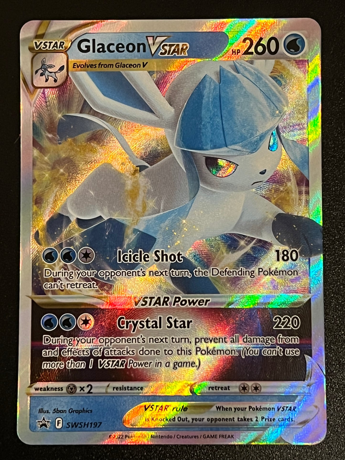 SWSH197 Glaceon VStar - Black Star Promo