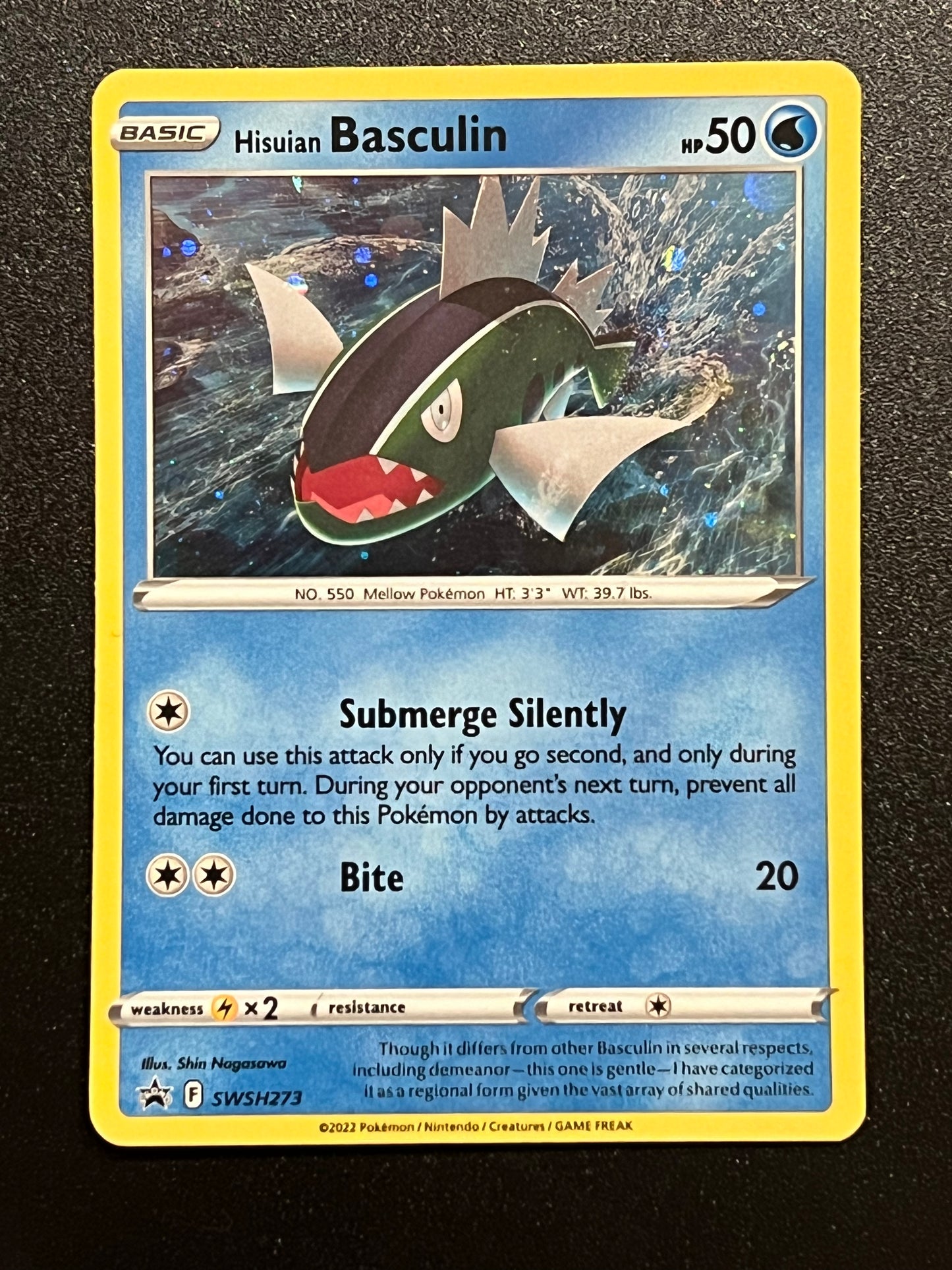 SWSH273 Hisuian Basculin - Black Star Promo