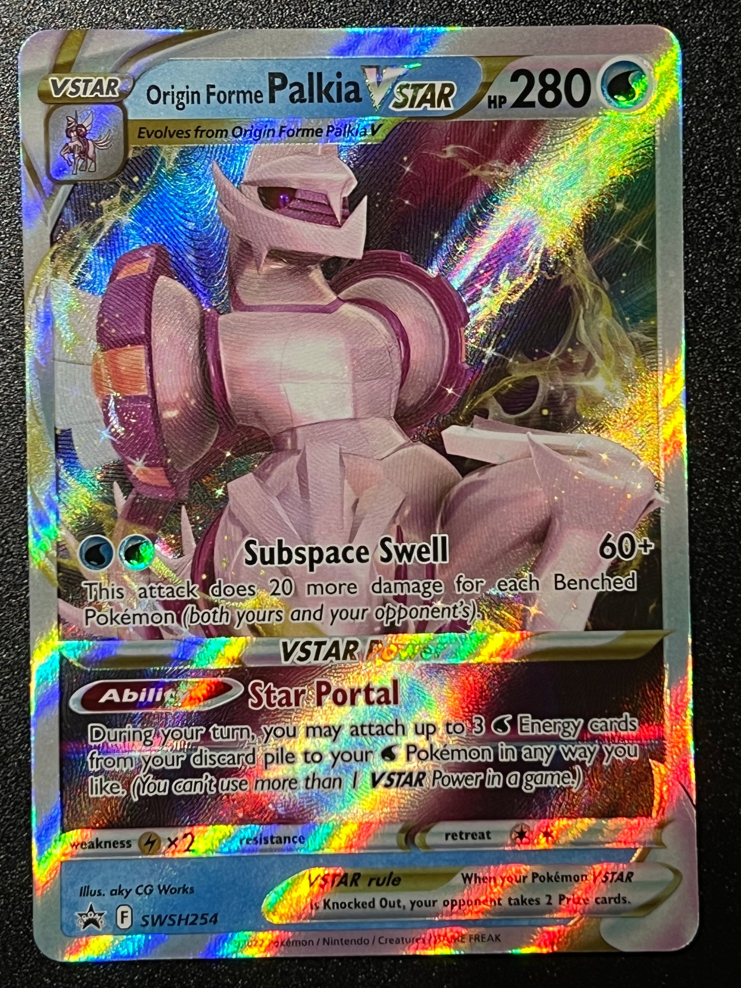 SWSH254 Origin Forme Palkia VStar - Black Star Promo