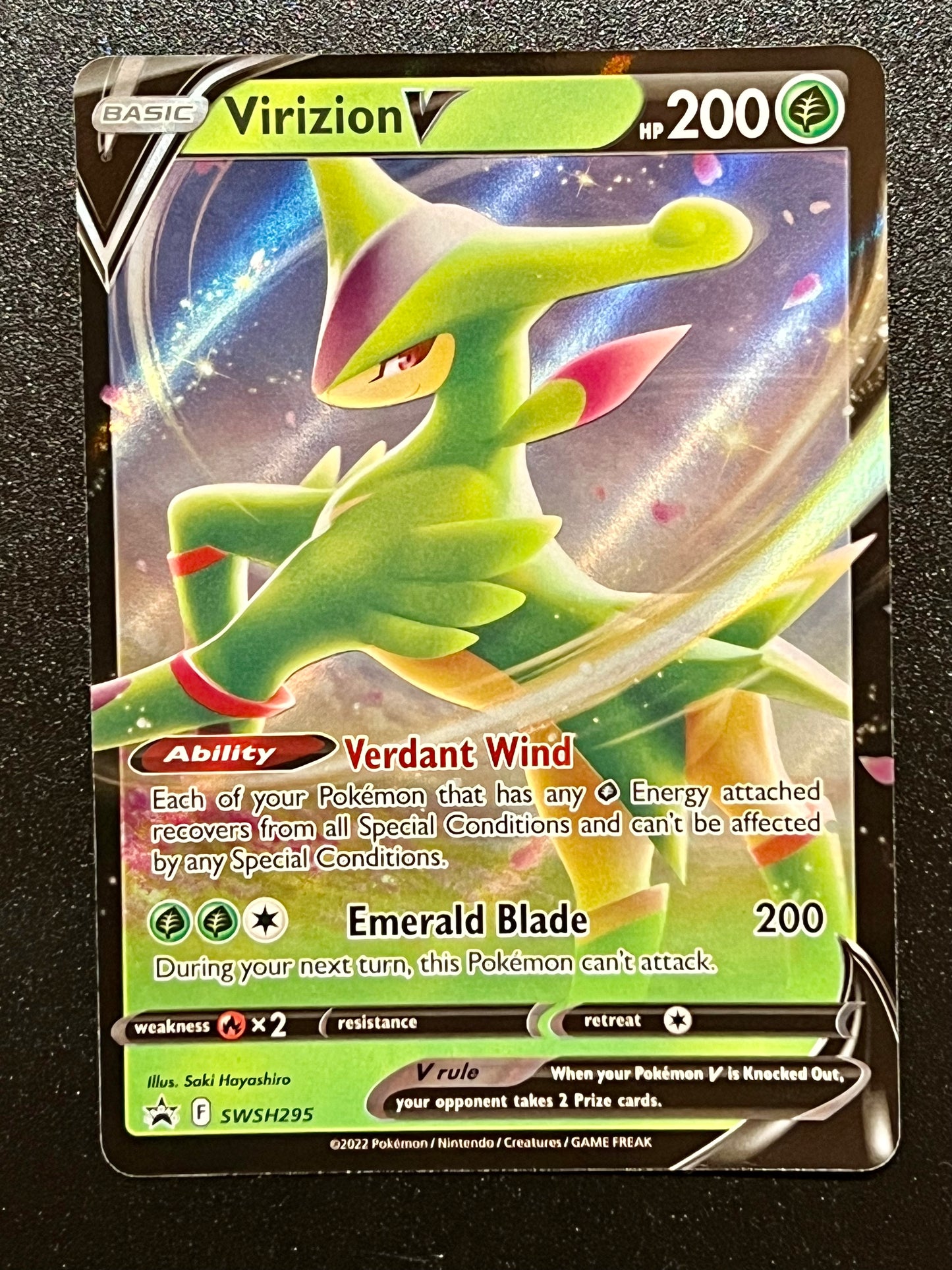 SWSH295 Virizion V - Black Star Promo