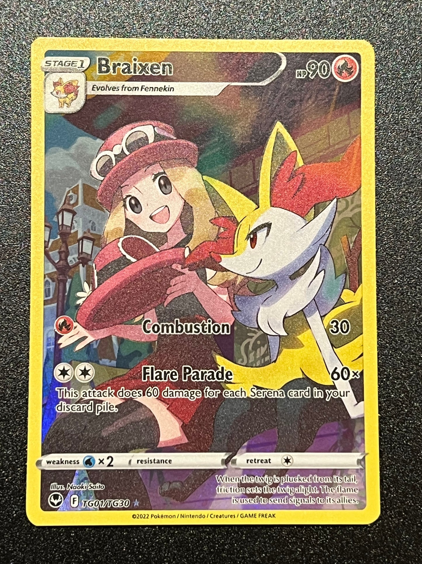TG01/TG30 Braixen - Pokémon Silver Tempest Trainer Gallery