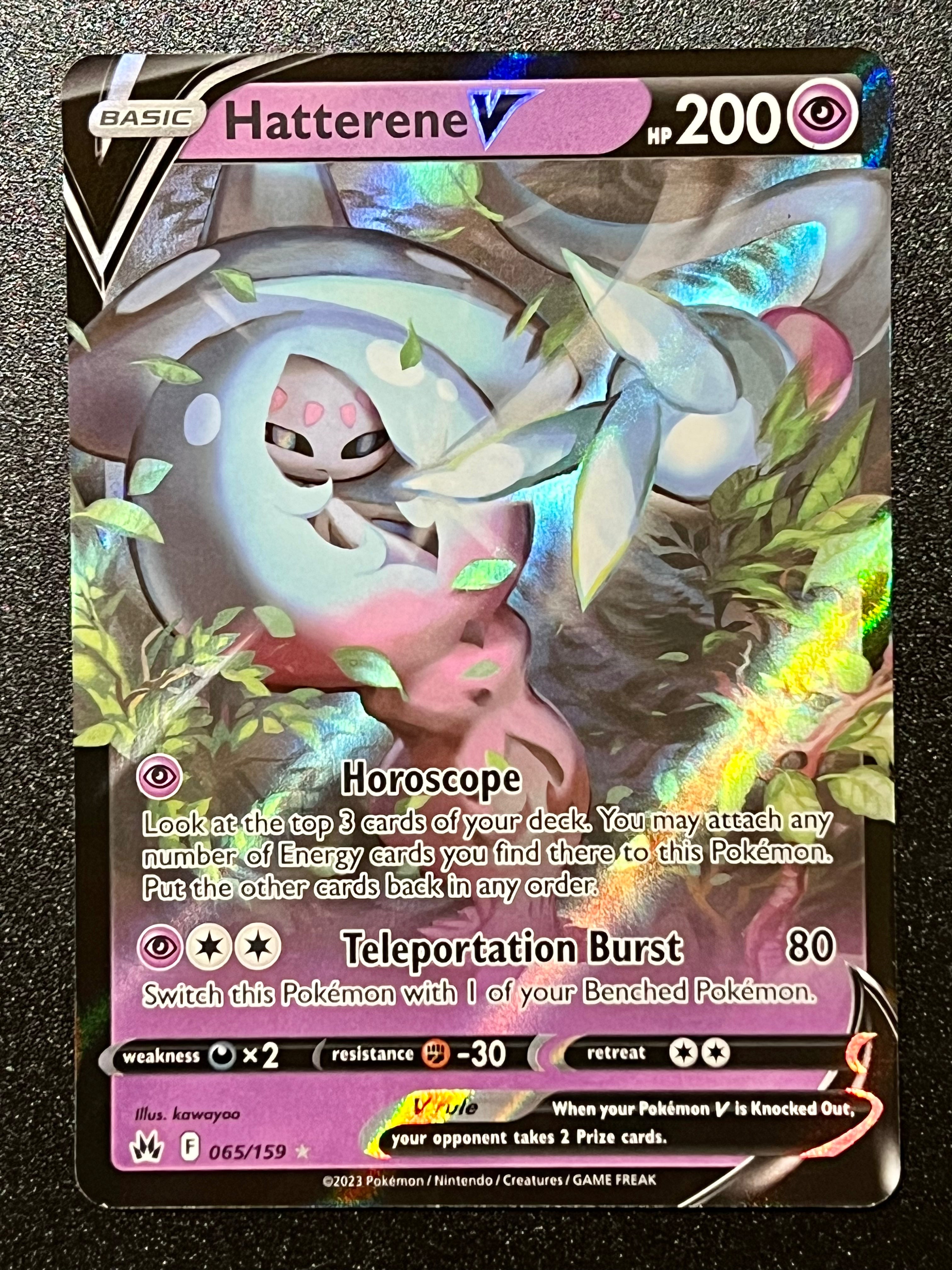 065/159 Hatterene V - Pokmon Crown Zenith Ultra Rare Jarvvos 065/159 Hatterene V - Pokmon Crown Zenith Ultra Rare Jarvvos