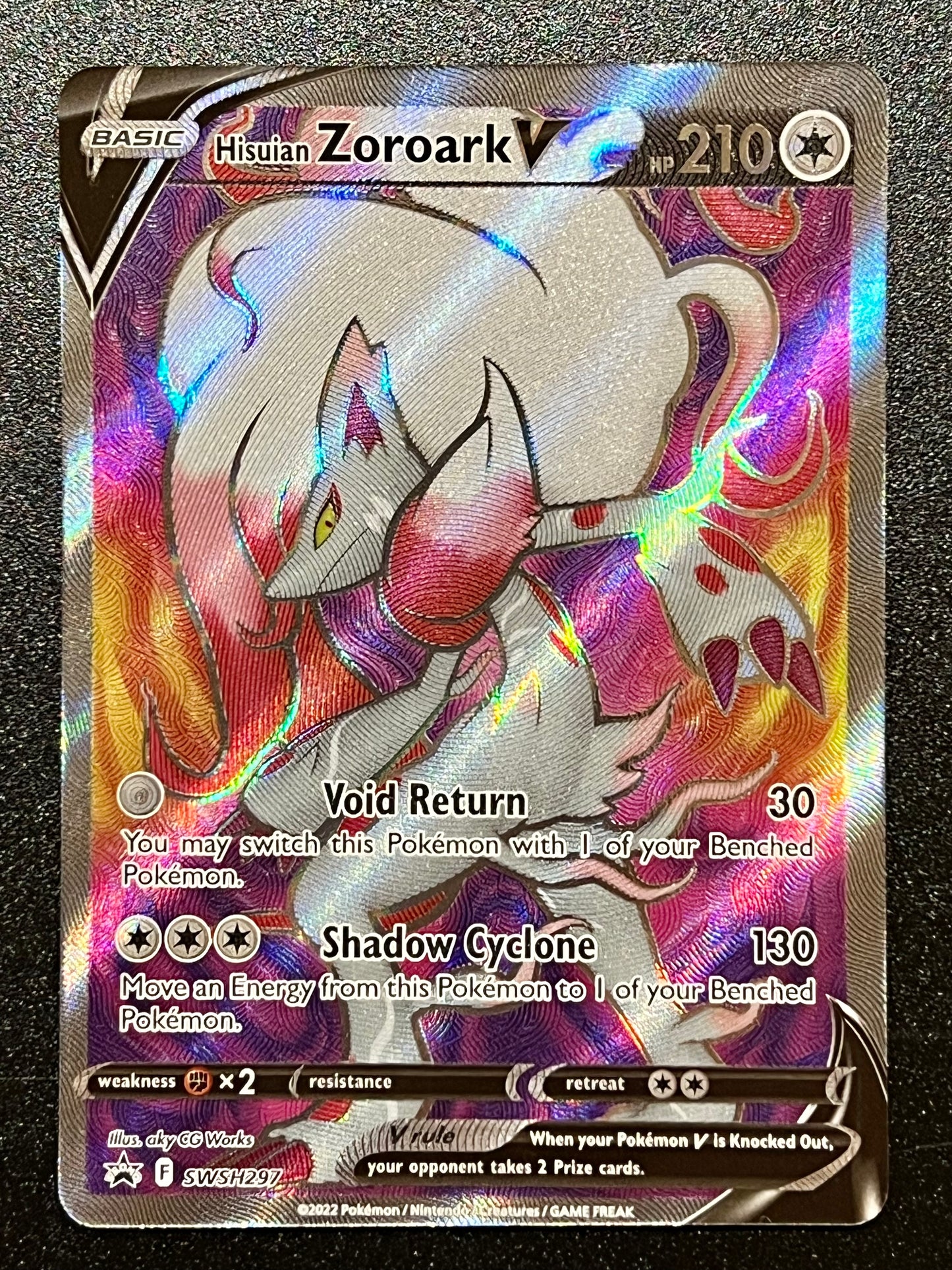 SWSH297 Hisuian Zoroark V - Black Star Promo