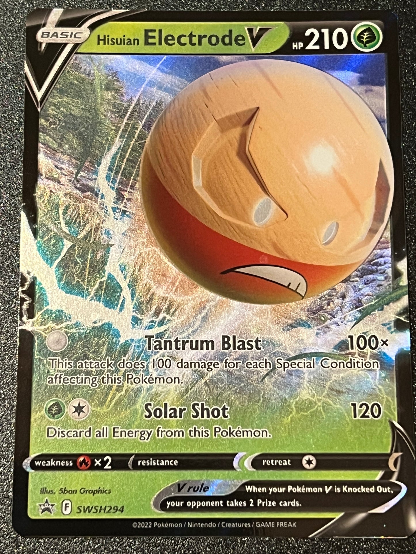 SWSH294 Hisuian Electrode V - Black Star Promo