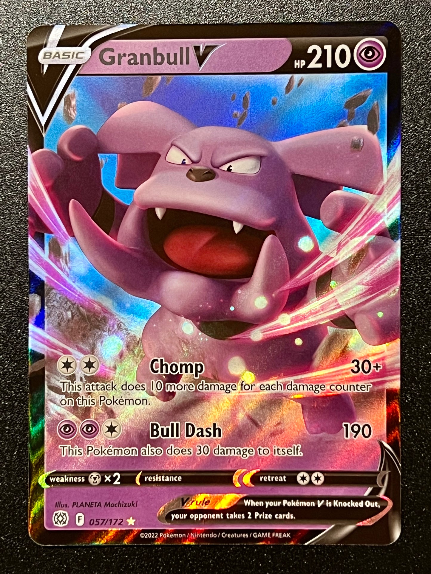 057/172 Granbull V - Pokémon Brilliant Stars Ultra Rare