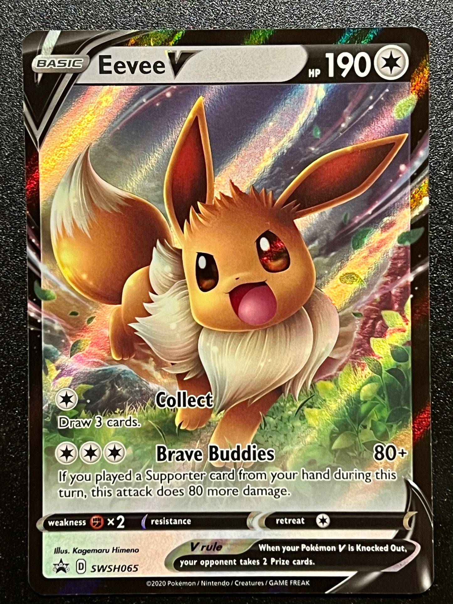 SWSH065 Eevee V - Black Star Promo