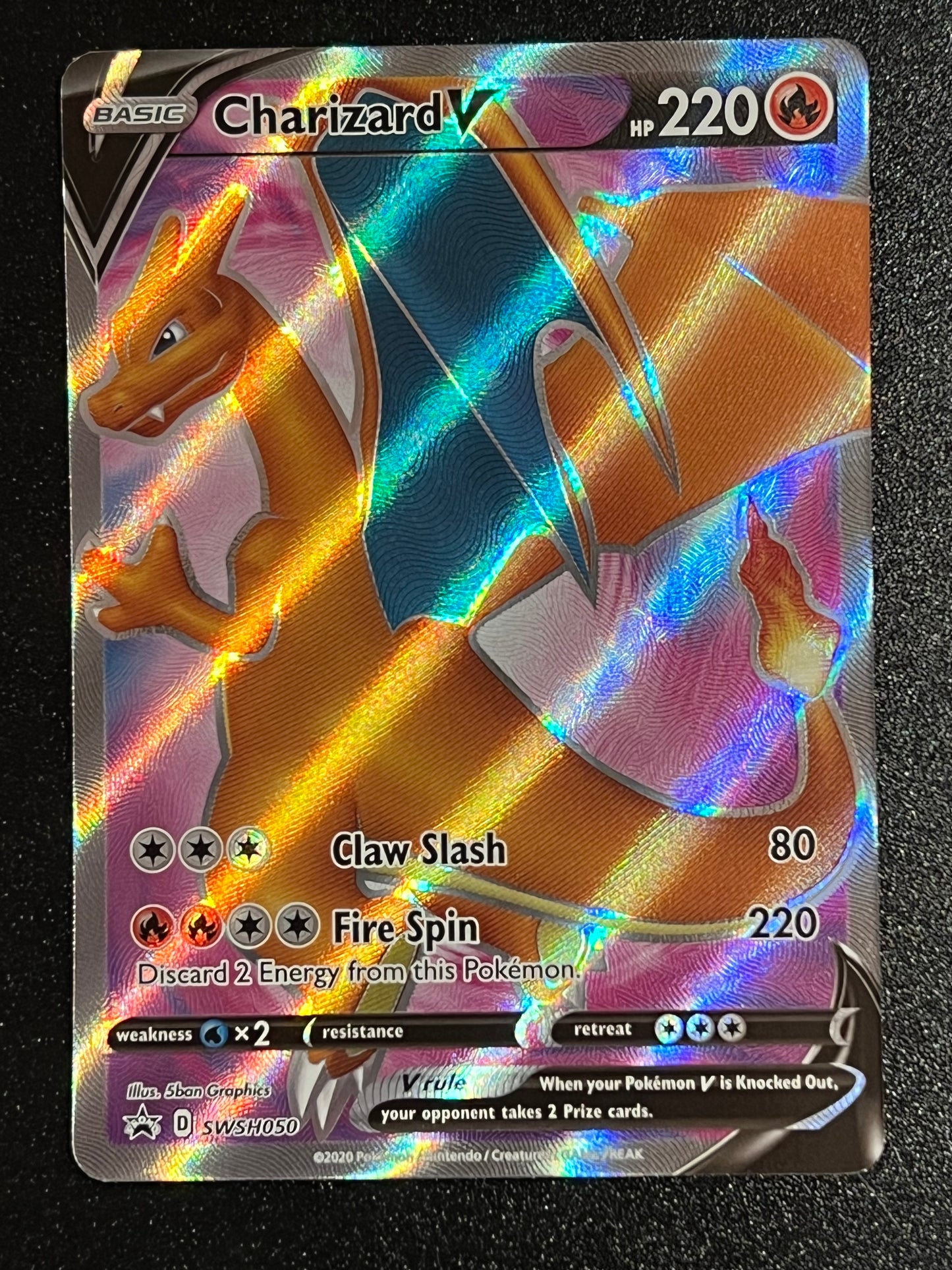 SWSH050 Charizard V - Black Star Promo