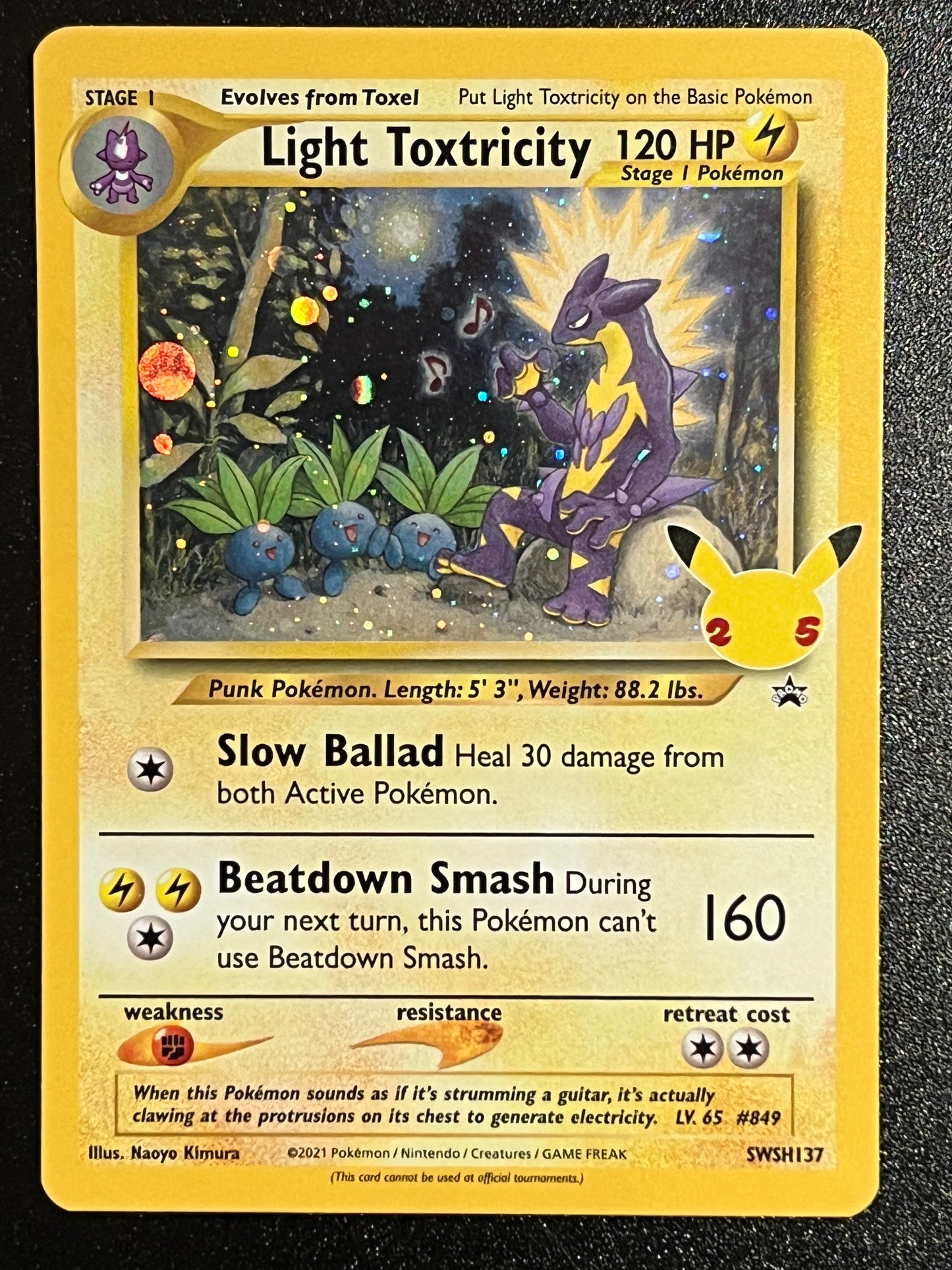 SWSH137 Light Toxtricity - Black Star Promo