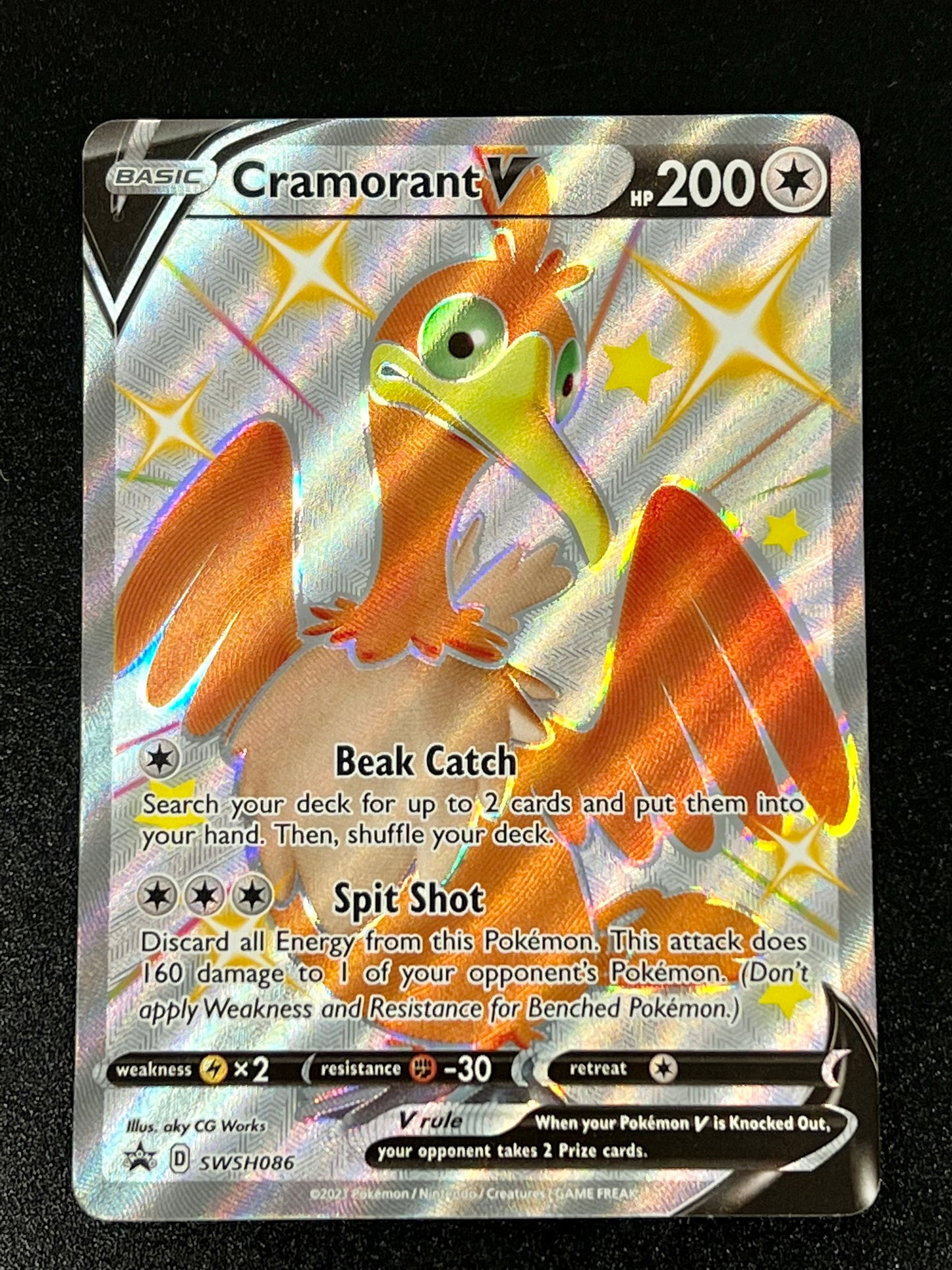 SWSH086 Cramorant V - Black Star Promo