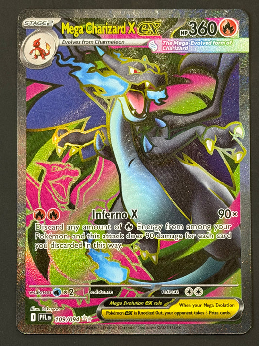 109/094 Mega Charizard X Ex - Pokémon Phantasmal Flames Ultra Rare