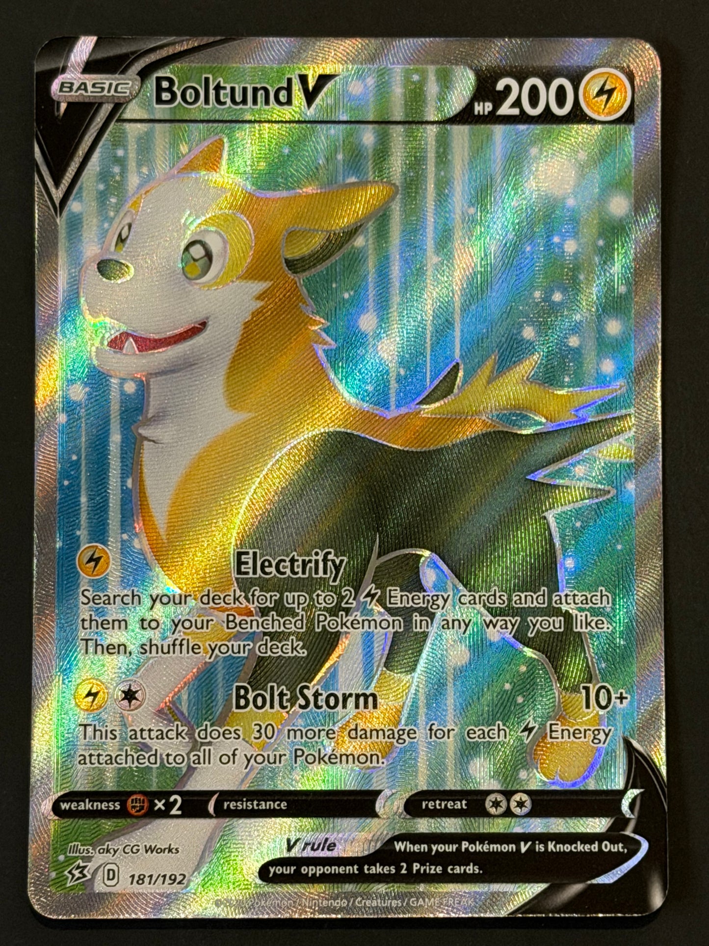 181/192 Boltund V - Pokémon Rebel Clash Full Art