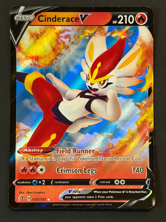 035/192 Cinderace V - Pokémon Rebel Clash Ultra Rare