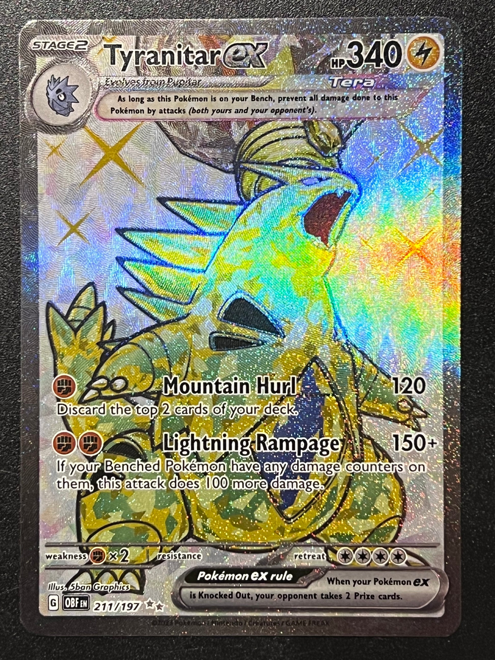211/197 Tyranitar Ex - Pokmon Obsidian Flames Ultra Rare Jarvvos 211/197 Tyranitar Ex - Pokmon Obsidian Flames Ultra Rare Jarvvos