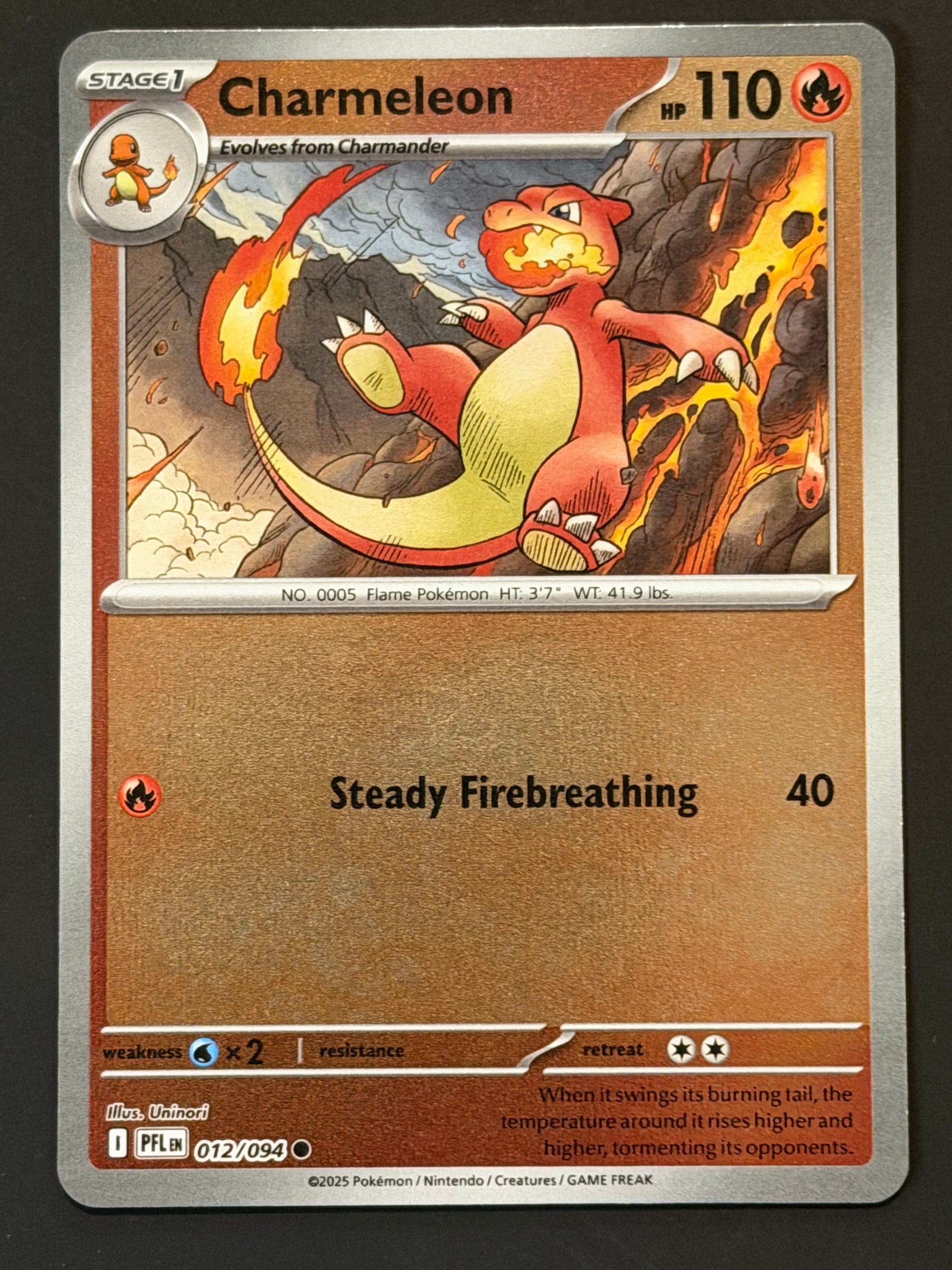 012/094 Charmeleon - Pokmon Phantasmal Flames Common Reverse Jarvvos 012/094 Charmeleon - Pokmon Phantasmal Flames Common Reverse Jarvvos