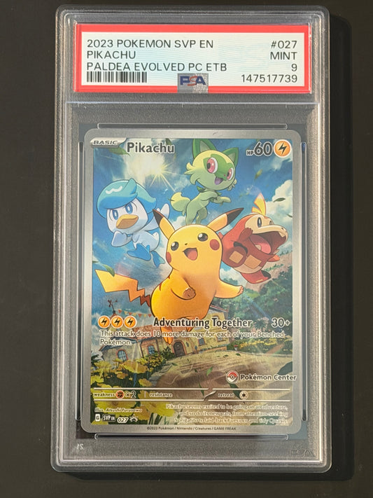 PSA Pikachu (PC STAMPED) - SVP027 Black Star Promo MINT Grade 9
