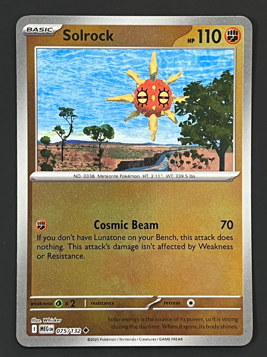 075/132 Solrock - Pokémon Mega Evolution Base Uncommon Reverse