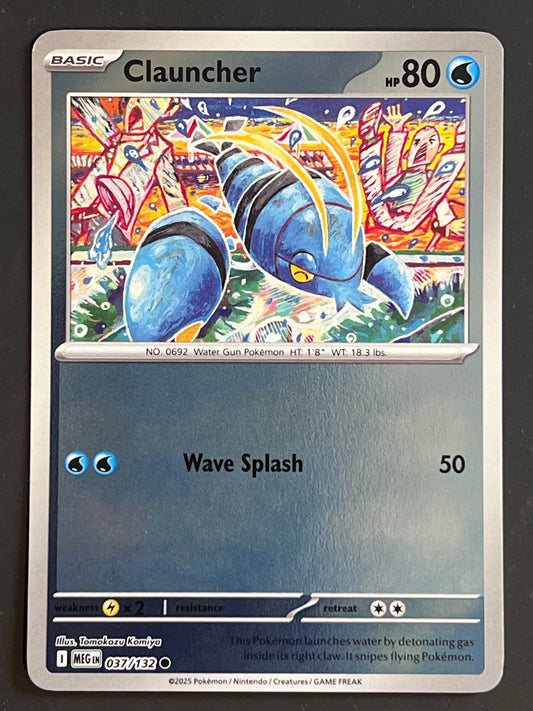 037/132 Clauncher - Pokémon Mega Evolution Base Common Reverse