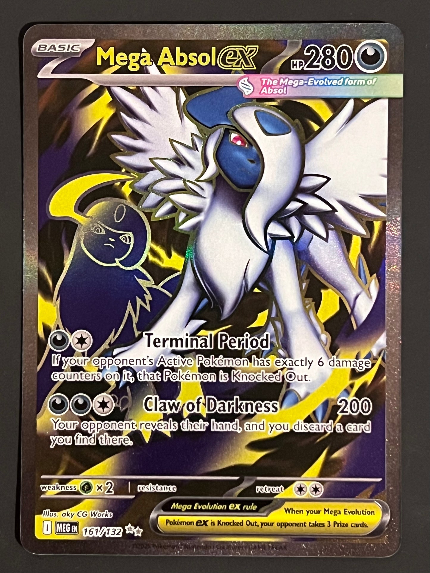 161/132 Mega Absol ex - Pokémon Mega Evolution Base Ultra Rare