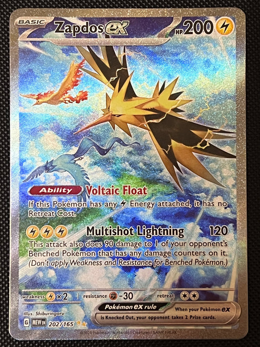 202/165 Zapdos Ex - Pokémon 151 Special Illustration Rare