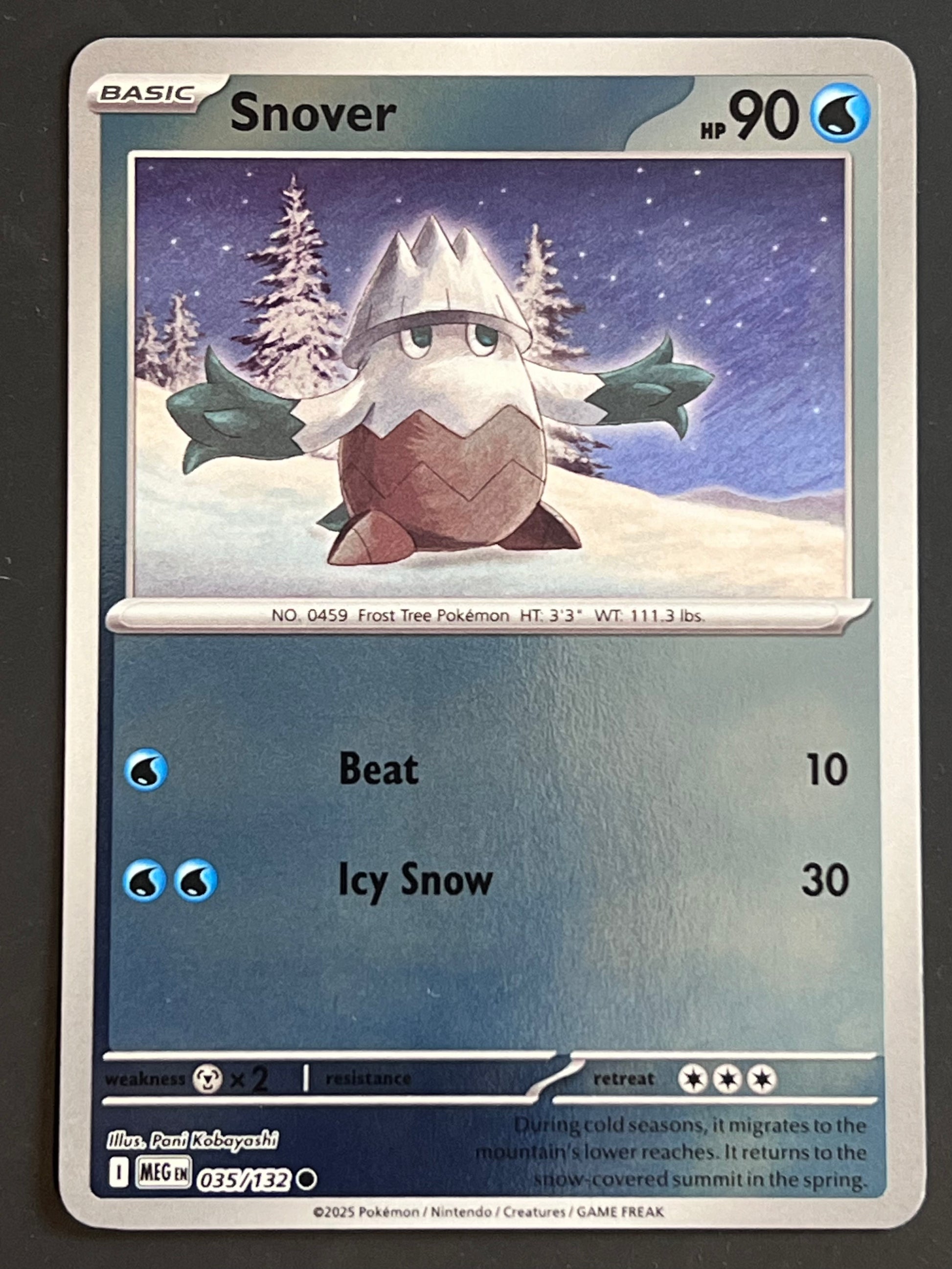 pokemon card snover 035/132 Snover