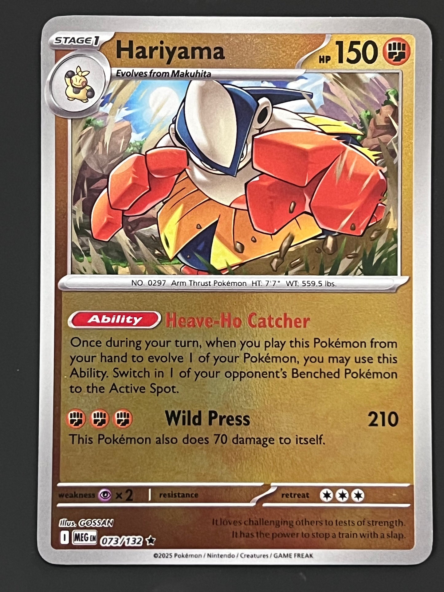 073/132 Hariyama - Pokémon Mega Evolution Base Rare Reverse