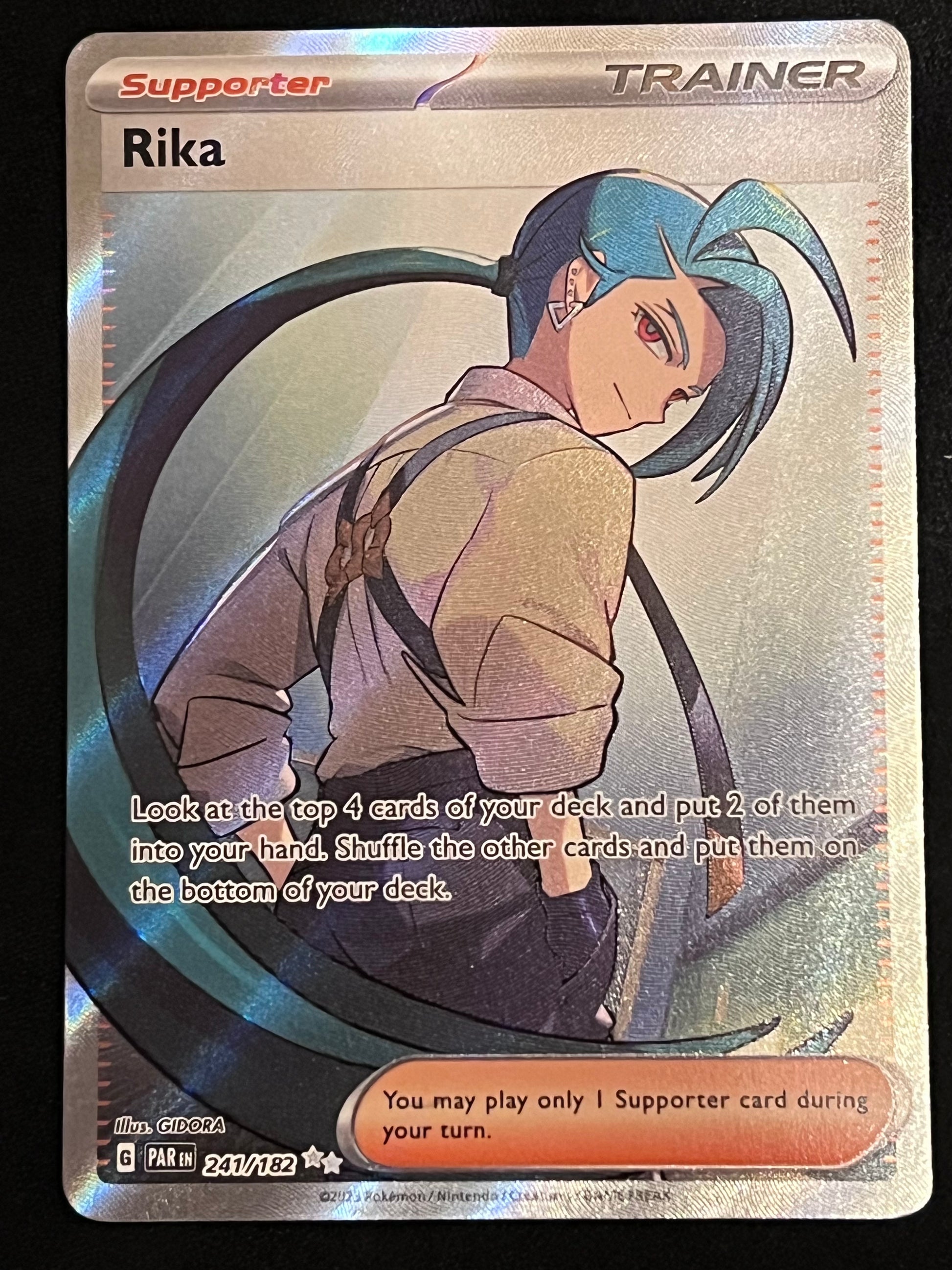 241/182 Rika - Pokmon Paradox Rift Ultra Rare Jarvvos 241/182 Rika - Pokmon Paradox Rift Ultra Rare Jarvvos