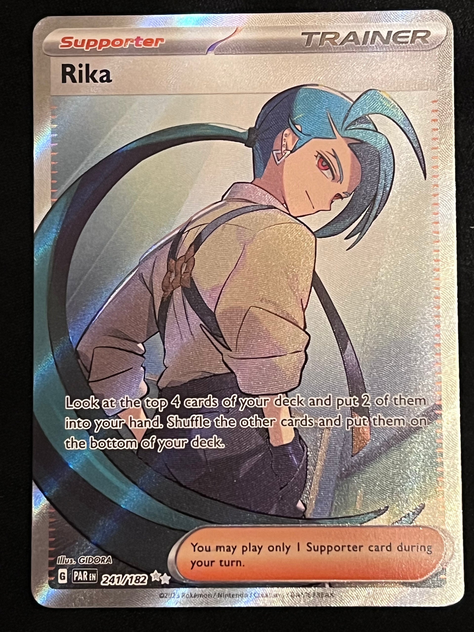 rika pokemon card full art 241/182 Rika