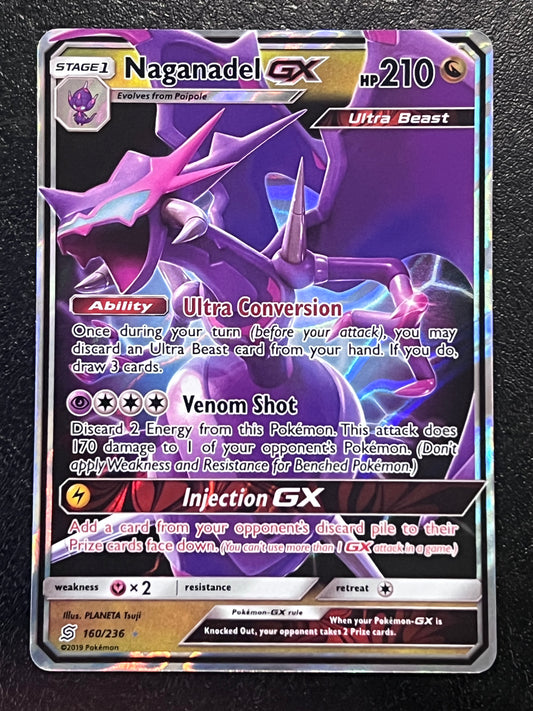 160/236 Naganadel Gx - Pokémon Unified Minds Ultra Rare