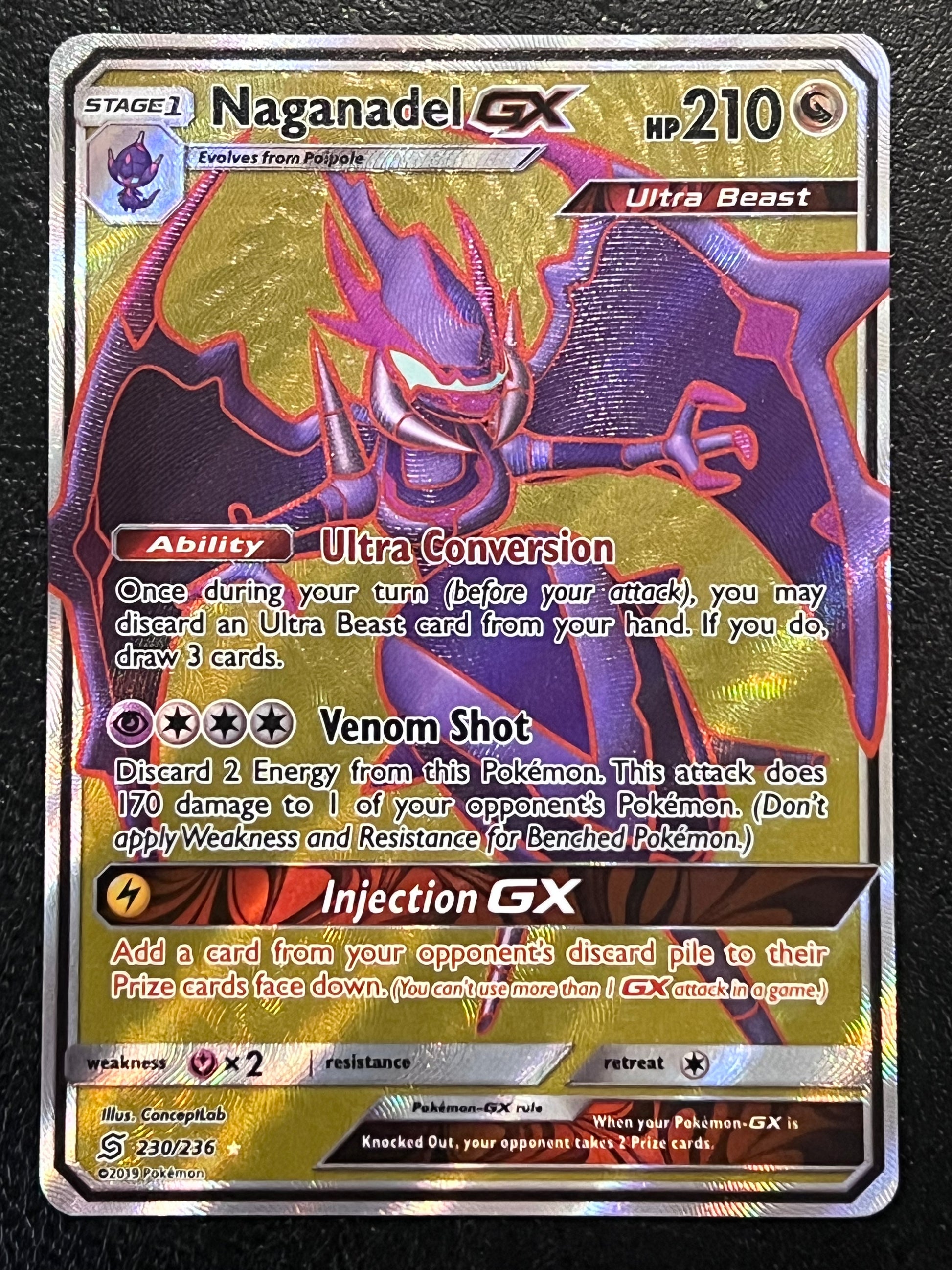 naganadel pokemon card 230/236 Naganadel Gx