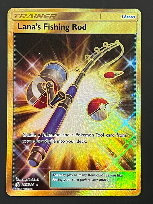 266/236 Lana’s Fishing Rod - Pokémon Cosmic Eclipse Gold Secret Rare