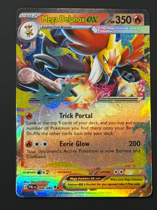 008/084 Mega Delphox ex - Pokémon Pitch Black Double Rare